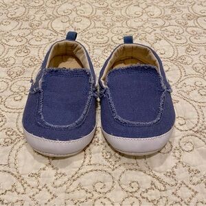 Old Navy Baby Boy Blue Canvas Shoes Size 18-24 Months